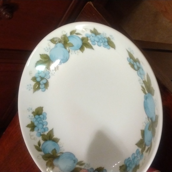 NORITAKE BLUE ORCHARD 6695 COOK'N SERVE JAPAN 5.5 " Cereal Bowls (4). - Picture 12 of 14